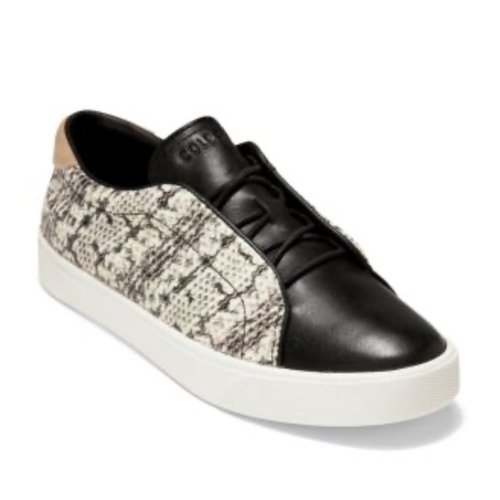 Cole Haan 5.5 B Grandpro Spectator 2.0 Sneakers Gray Black White Snake EUC